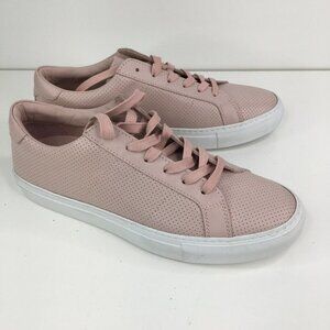 GREATS Brooklyn Pink Leather Sneakers, Italy Size 10  40